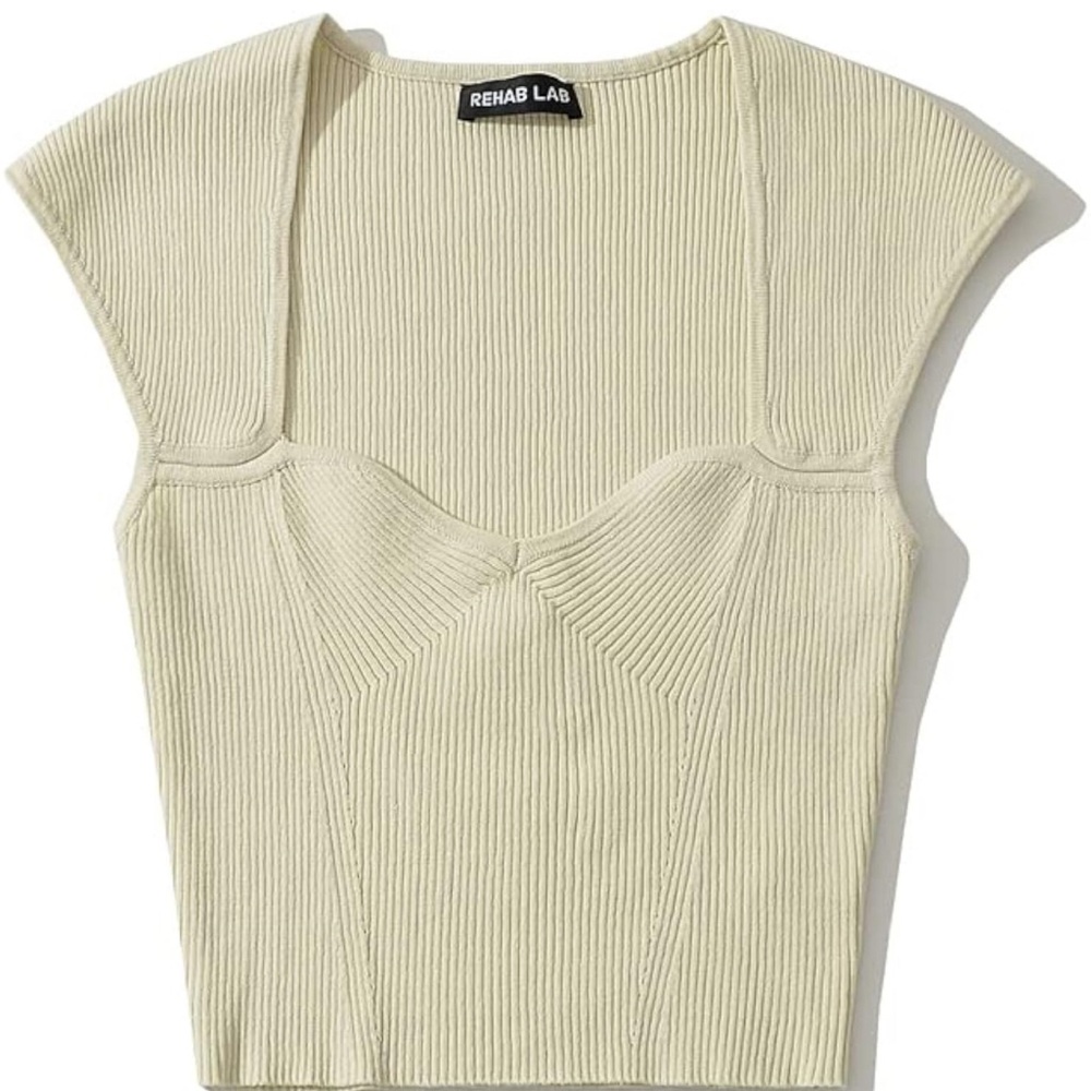 Women's Elastic Slim Cropped Top Sleeveless V-Neck Summer Tshirt